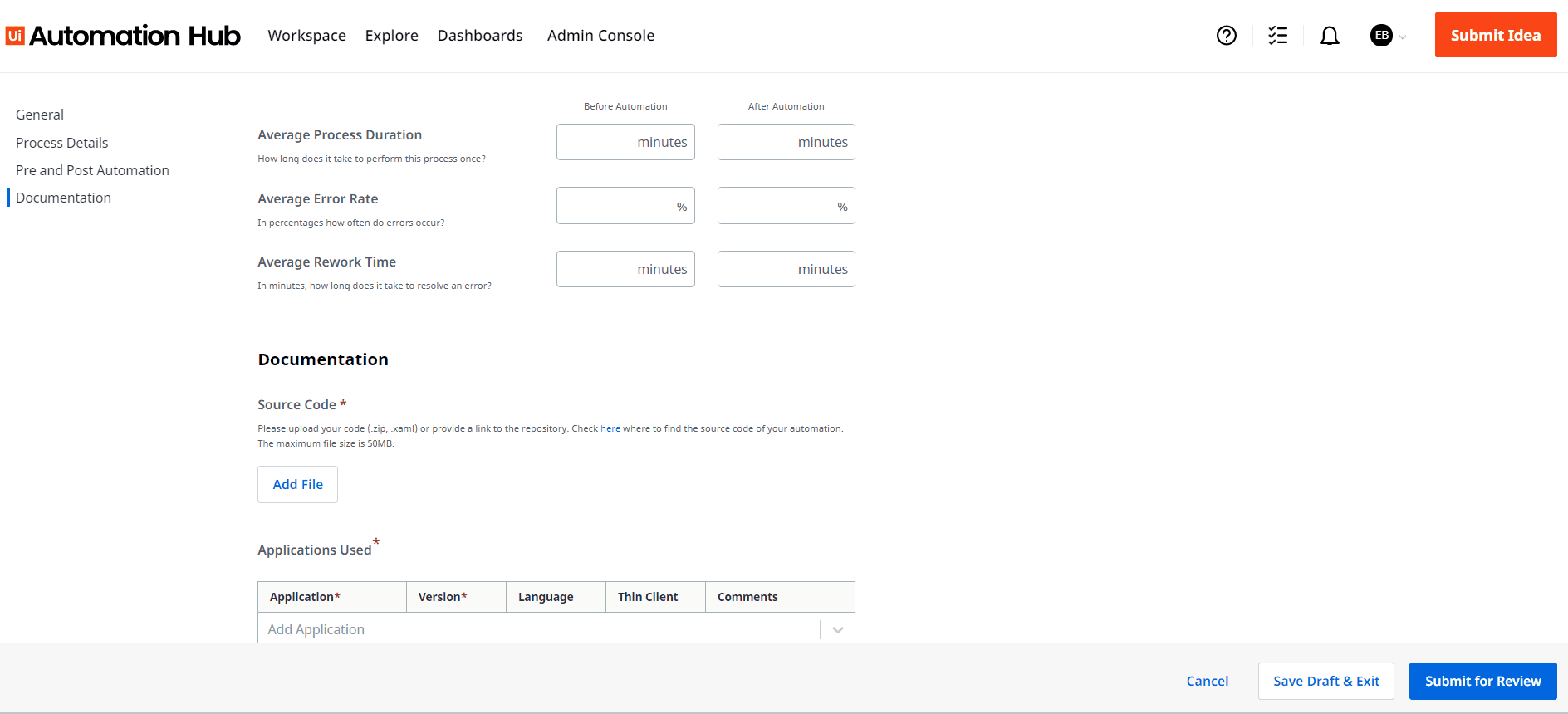 Automation Hub: compartir una automatización
