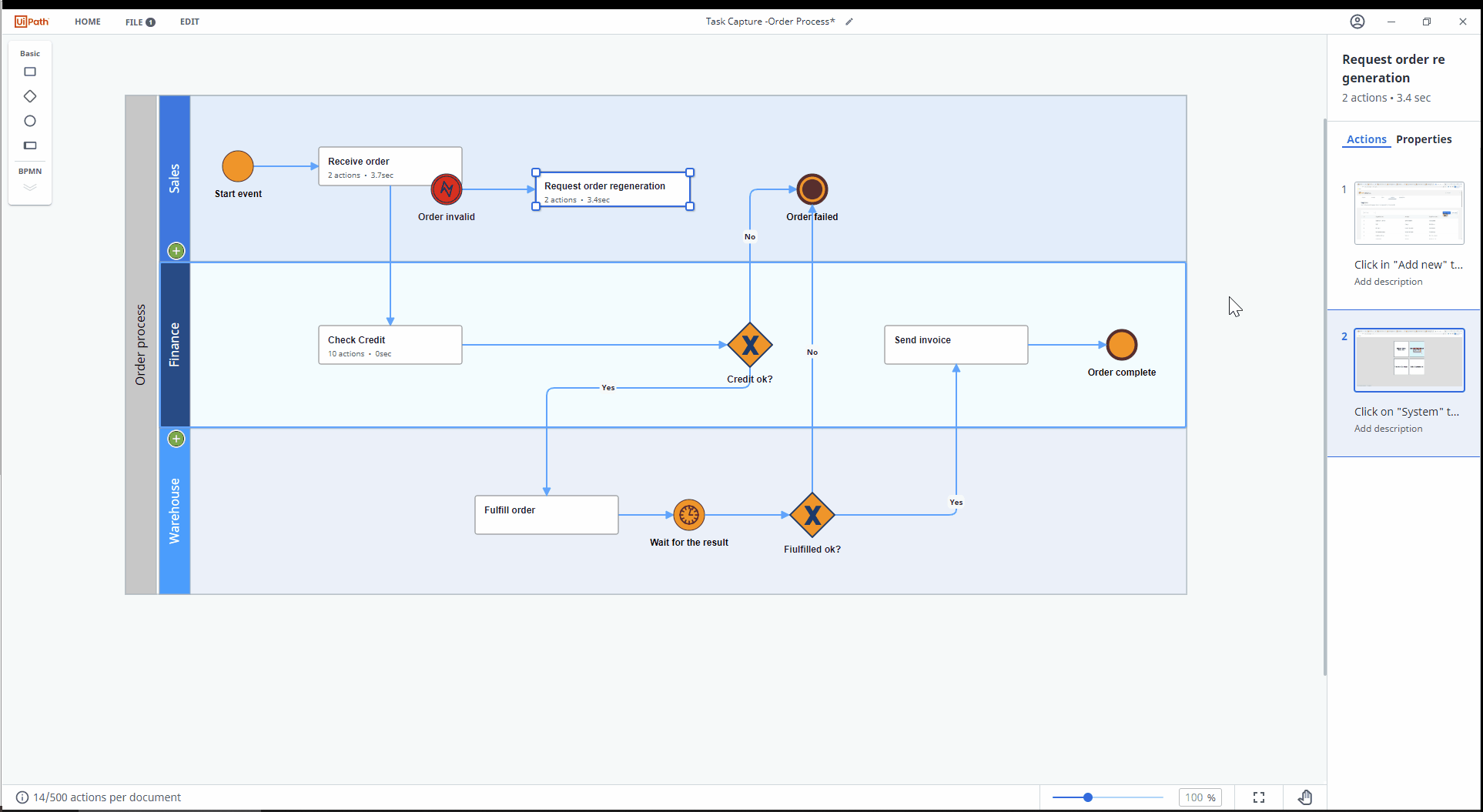 Task Capture - シーケンスを表示・編集する