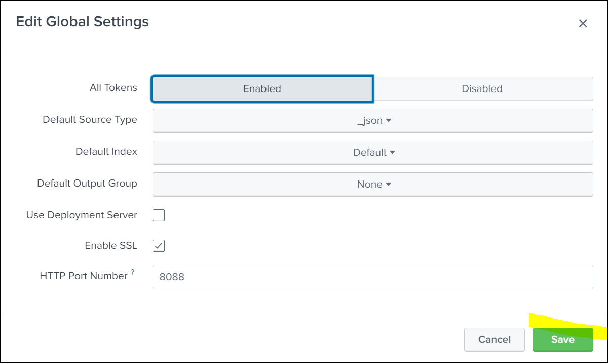 Automation Suite - Configuração do Splunk