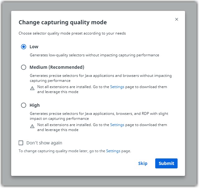 Task Capture - 捕获设置